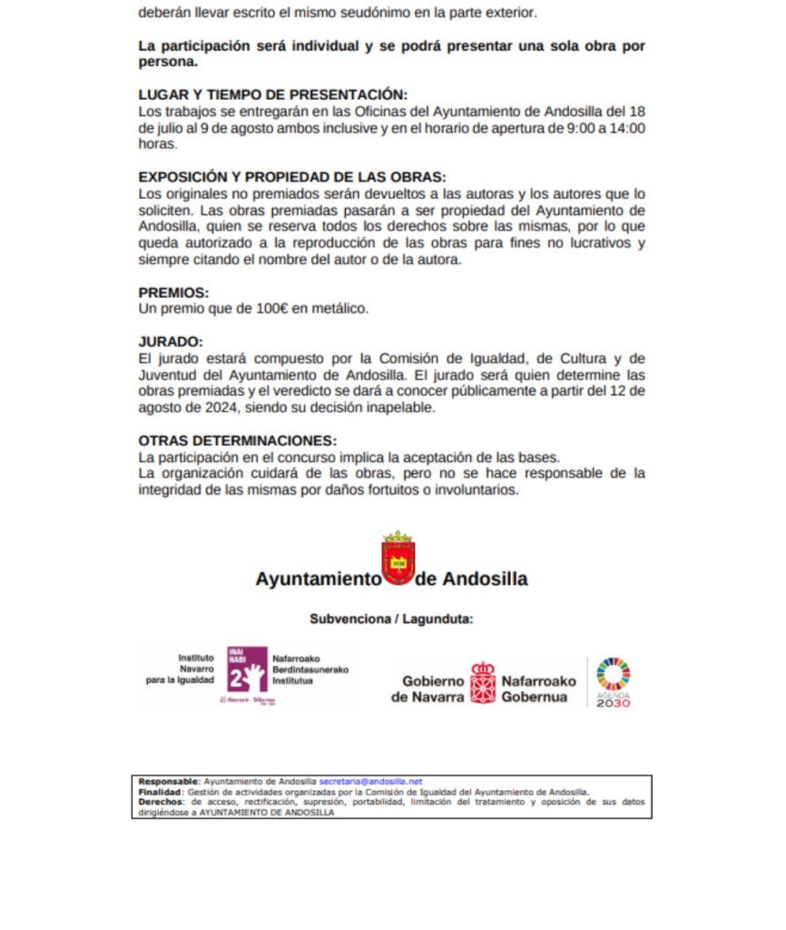 Concurso de pegatinas Andosilla